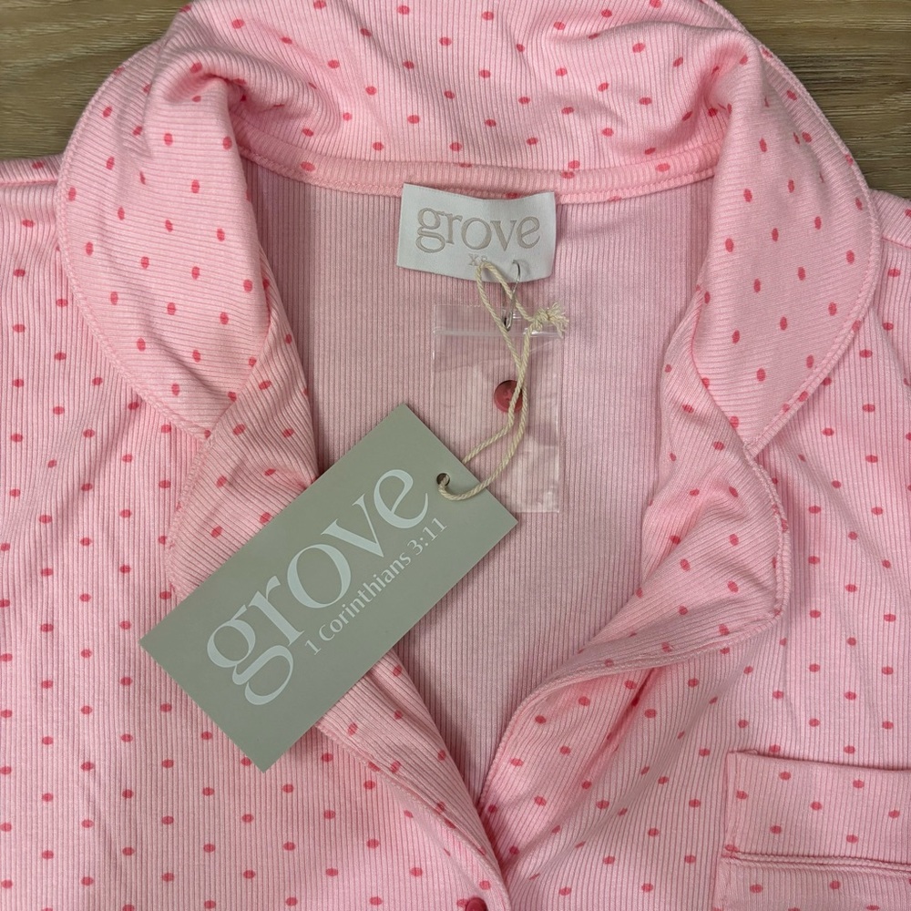 Grove Loose Button Up Pajama Top - Picture 8 of 8